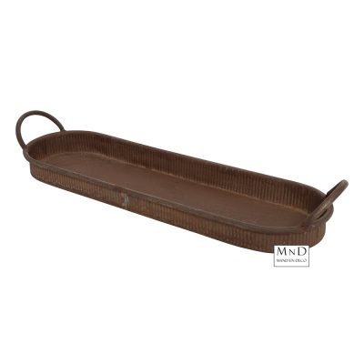 Dienblad rh Bonnie XL roest 68.5x18xH4.5cm