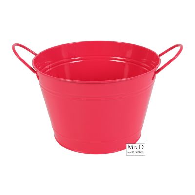 Emmer m/handvat Norene roze M Ø23.5x15.5cm