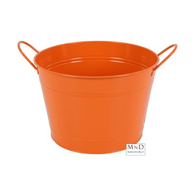 Emmer m/handvat Norene oranje S Ø20x14cm